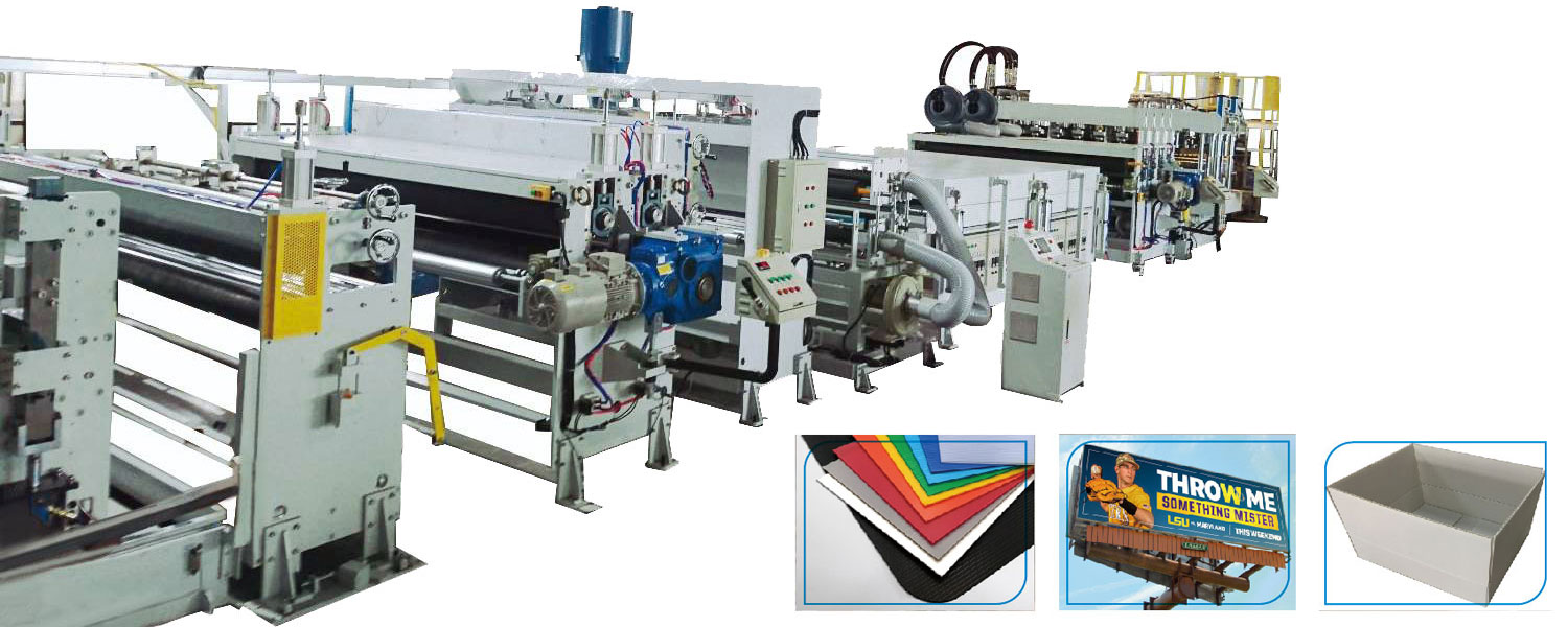 PP hollow sheet co-extrusion machine